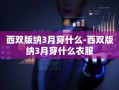 西双版纳3月穿什么-西双版纳3月穿什么衣服