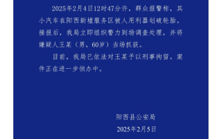 小米SU7轮胎在服务区被划破！官方通报：60岁男子被拘