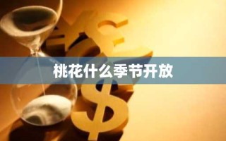桃花什么季节开放