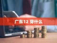 广东12 穿什么