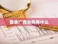 登录广西台风有什么