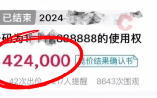 手机尾号8个8法拍42万成交 游戏装备也能被强制执行?