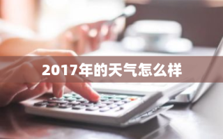 2017年的天气怎么样