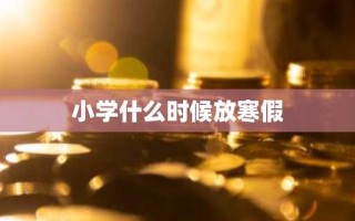 小学什么时候放寒假