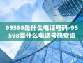 95598是什么电话号码-95598是什么电话号码查询