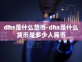 dhs是什么货币-dhs是什么货币是多少人民币