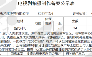 科幻剧《末日独白》备案计划2025年9月开拍