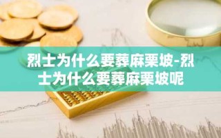 烈士为什么要葬麻栗坡-烈士为什么要葬麻栗坡呢