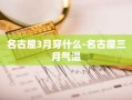 名古屋3月穿什么-名古屋三月气温