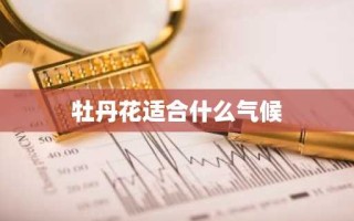 牡丹花适合什么气候