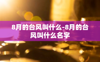 8月的台风叫什么-8月的台风叫什么名字