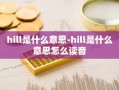 hill是什么意思-hill是什么意思怎么读音