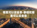 哪里可以买金条-攀枝花哪里可以买金条