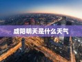 咸阳明天是什么天气