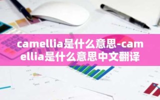 camellia是什么意思-camellia是什么意思中文翻译