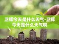 卫辉今天是什么天气-卫辉今天是什么天气啊