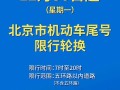 请注意！12月30日起北京市机动车限行尾号将轮换