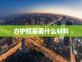 办护照需要什么材料