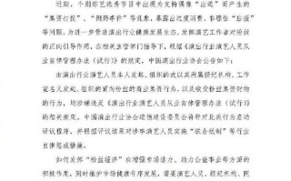 演艺人员向粉丝进行商业集资将受行业自律惩戒