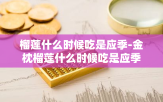 榴莲什么时候吃是应季-金枕榴莲什么时候吃是应季