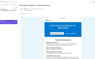 微软开始邮件群发Windows 10退役警告 敦促用户升级Windows 11