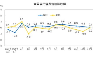 国家统计局：2024年12月份CPI同比上涨0.1%