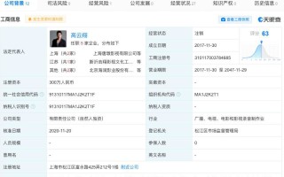 高云翔旗下影视公司注销 前妻董璇曾担任监事一职