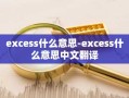 excess什么意思-excess什么意思中文翻译