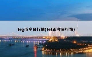 feg币今日行情(fet币今日行情)