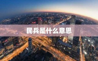 民兵是什么意思