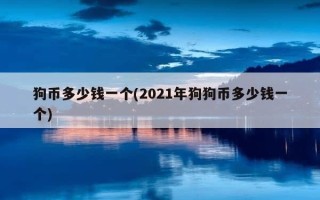 狗币多少钱一个(2021年狗狗币多少钱一个)