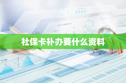 社保卡补办要什么资料-第1张图片-芙蓉之城