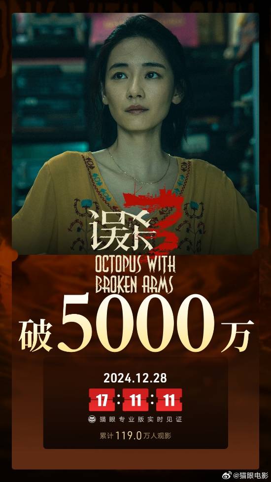 5000万！新片《误杀3》首日票房突破5000万-第1张图片-芙蓉之城