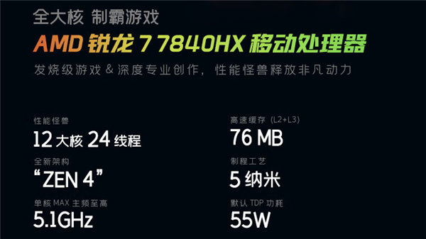 微星雷影17性价比新爆款：AMD 7840HX+满血4060国补6080到手！-第3张图片-芙蓉之城