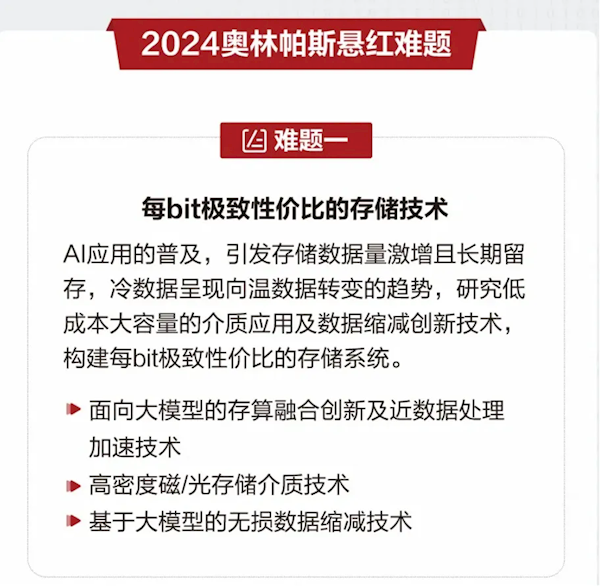 自研存储呼之欲出！华为悬赏300万：全球求解AI时代存储技术难题等-第1张图片-芙蓉之城