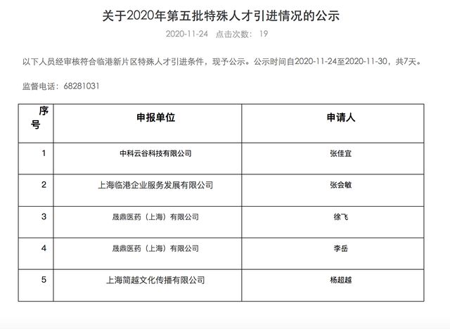 杨超越作为特殊人才落户上海 杨超越公司名称叫什么-第1张图片-芙蓉之城