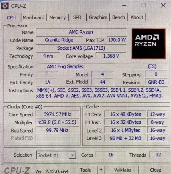 AMD的雷霆一击！锐龙9 9950X3D首次现身跑分-第3张图片-芙蓉之城