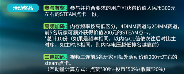 成功参与就有300元STEAM点卡！微星主板联合B站开启全民超频活动-第3张图片-芙蓉之城