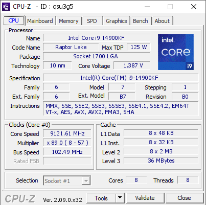 新世界记录诞生！i9-14900KF超频冲至9.12GHz：用的竟是Win7-第2张图片-芙蓉之城