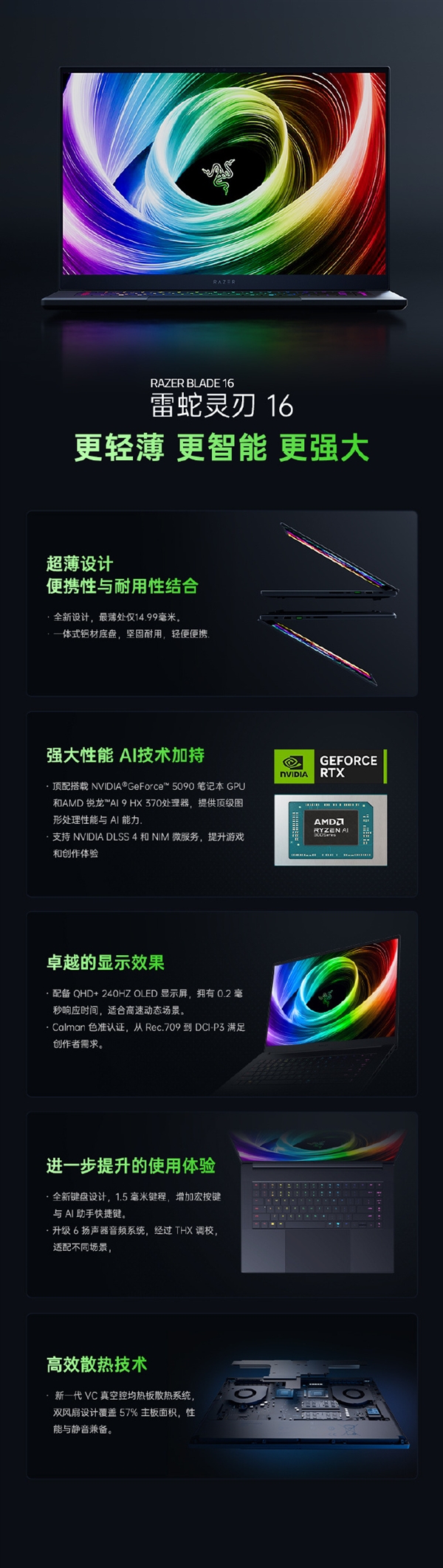 RTX 5090游戏本来了！雷蛇发布2025款灵刃16-第1张图片-芙蓉之城