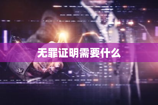 无罪证明需要什么-第1张图片-芙蓉之城