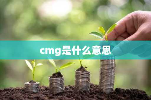 cmg是什么意思-第1张图片-芙蓉之城