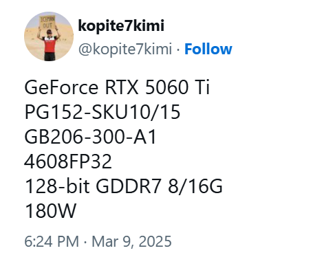 RTX 5060 Ti、RTX 5060规格曝光：核心数只增加不到6％-第2张图片-芙蓉之城