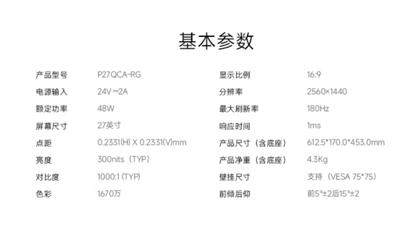 国补价721.65元！REDMI电竞显示器G27Q 2025款节能版上市-第3张图片-芙蓉之城