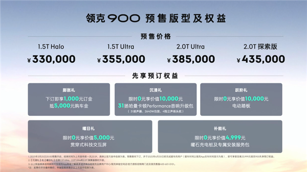 33万起 吉利系大型SUV领克900开启预售：全系标配天地尾门-第3张图片-芙蓉之城