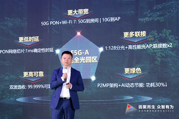 华为发布全新一代F5G-A万兆全光园区：5万兆到房间、万兆到Wi-Fi-第1张图片-芙蓉之城