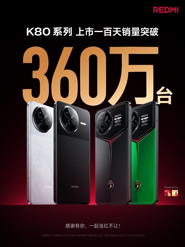 REDMI K80系列销量突破360万台 高通送来蛋糕：王腾和全体员工庆祝-第4张图片-芙蓉之城