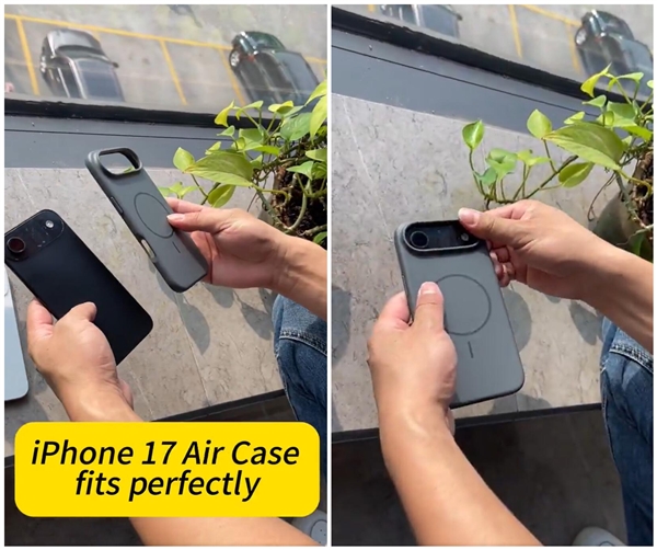 提前感受iPhone 17 Air戴壳效果：摄像头凸起明显-第1张图片-芙蓉之城
